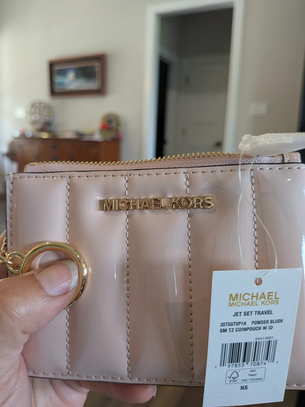 Michael Kors Jet Set Travel Small Coin Pouch - Powder Blush